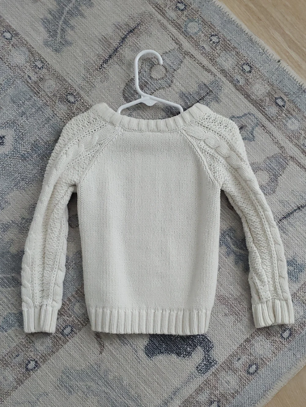 Carters Girls Cableknit Off White Classic Sweater Sz3T